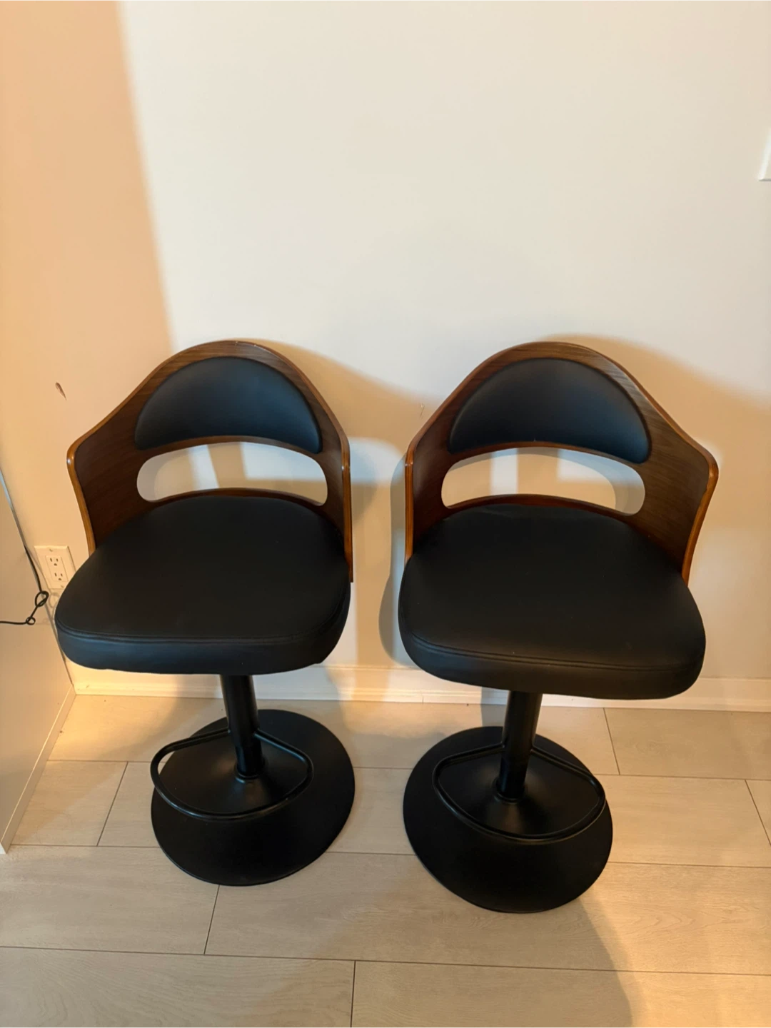 Adjustable Swivel Bar Stools (Set of 2) - photo 2