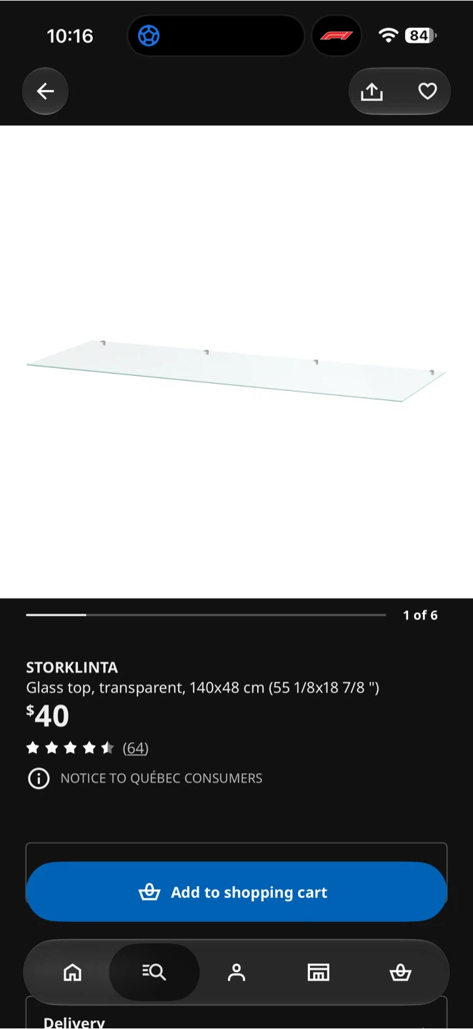 IKEA Storklinta 6-Drawer Dresser with Glass Top - photo 4