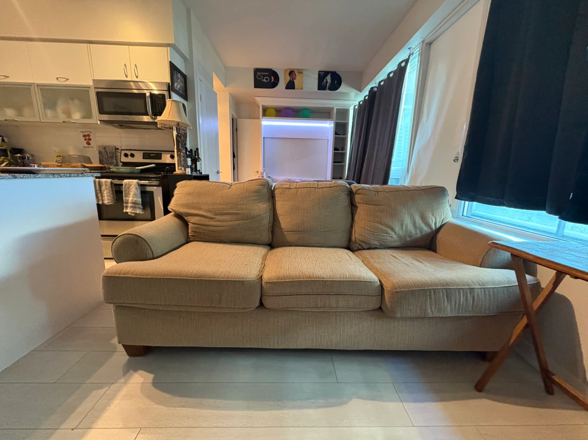 Beige Fabric Sofa