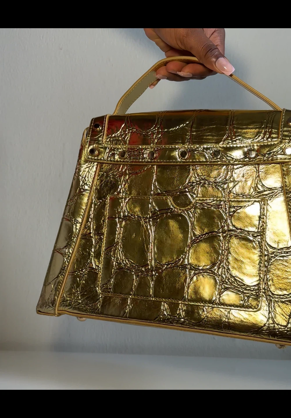 Balmain B-Buzz Gold Handbag - photo 2