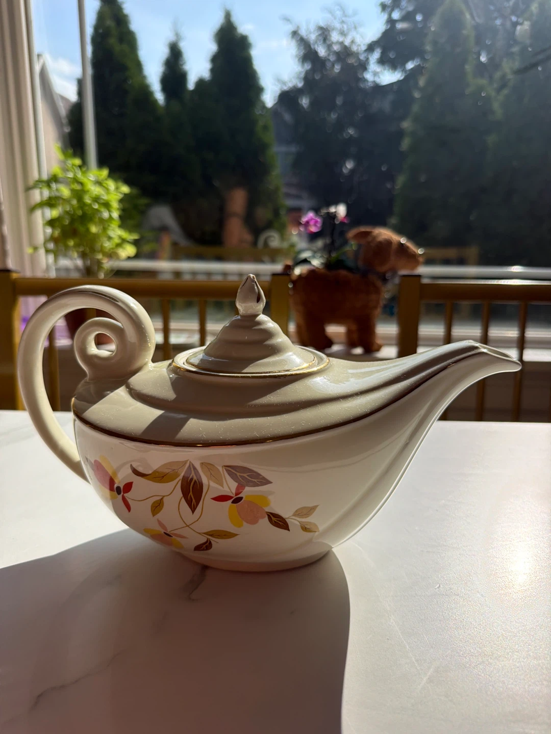 Vintage Ceramic Teapot Floral Design - photo 2
