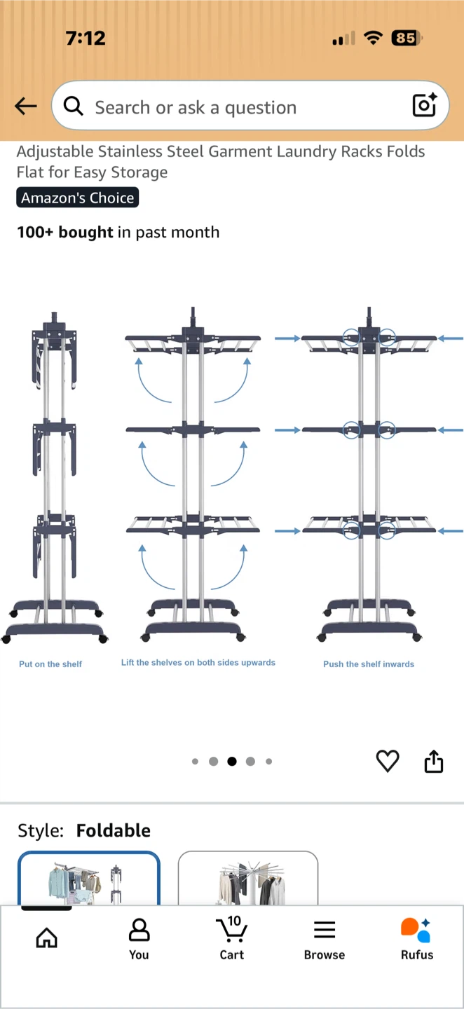 Laundry drying rack - photo 2