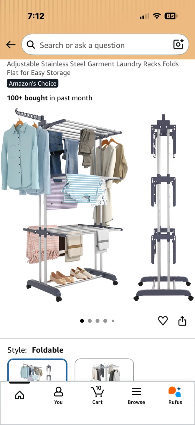 Laundry drying rack - photo 5