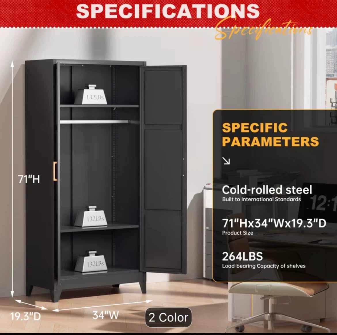 Metal wardrobe - photo 3