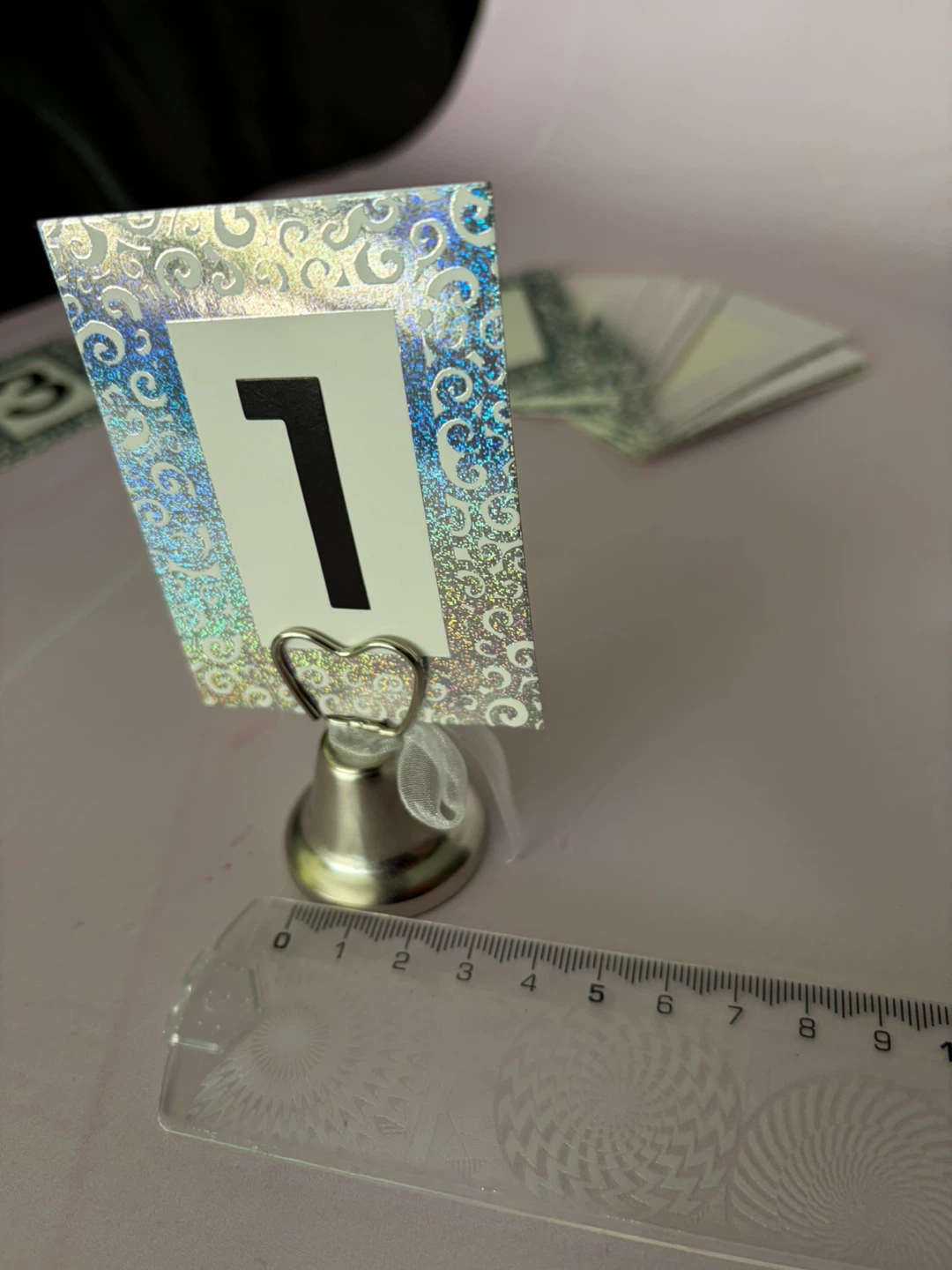 $10 for 12 Elegant Silverbell Place Card Holders