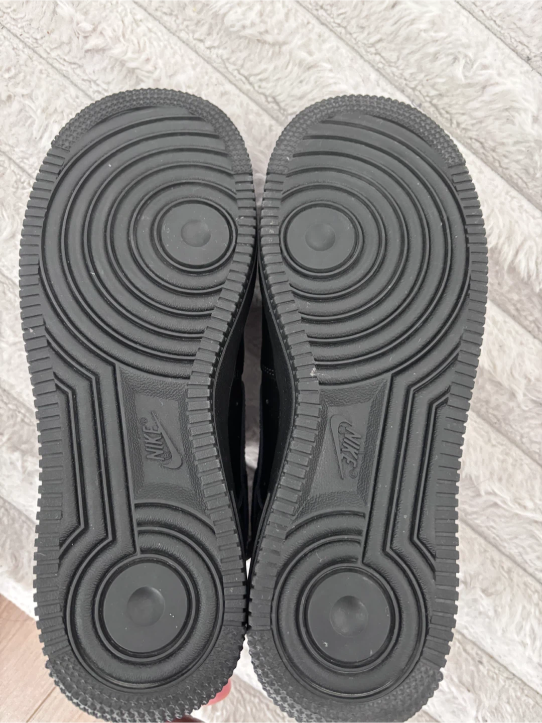 Nike Air Force 1 Black Sneakers US 7 - photo 3