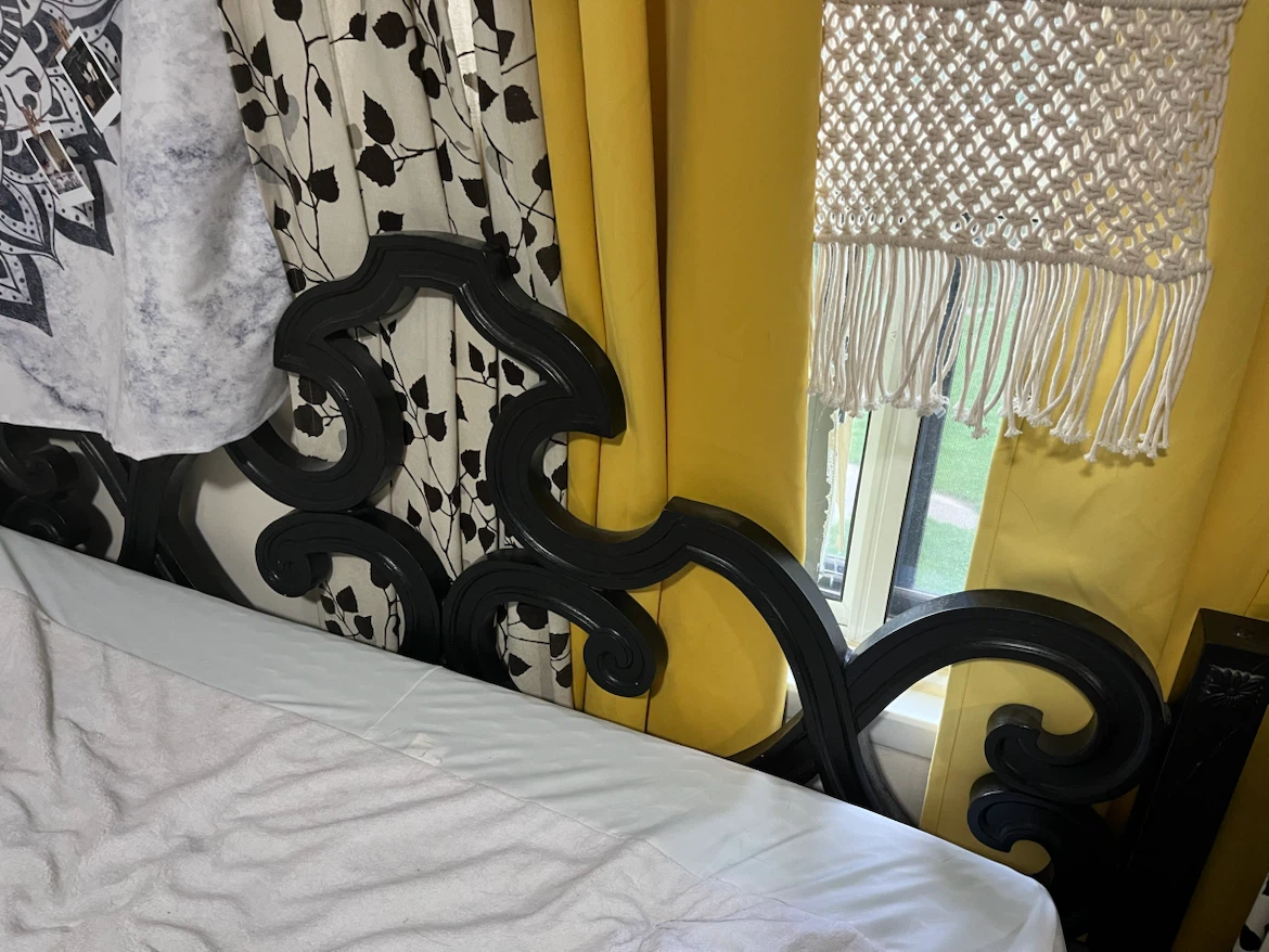 Antique headboard