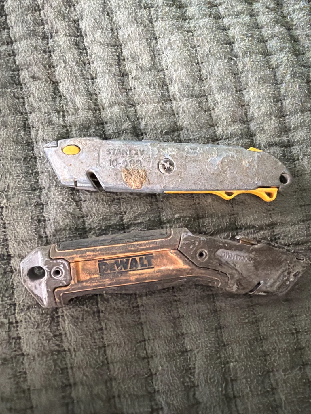 DeWalt and Stanley Utility Knives
