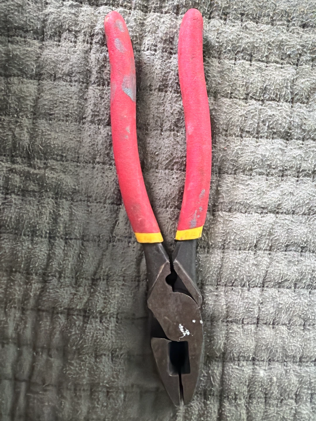 Lineman's Pliers with Red Handles
