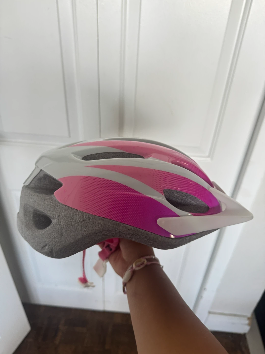 Pink youth bike helmet - photo 2