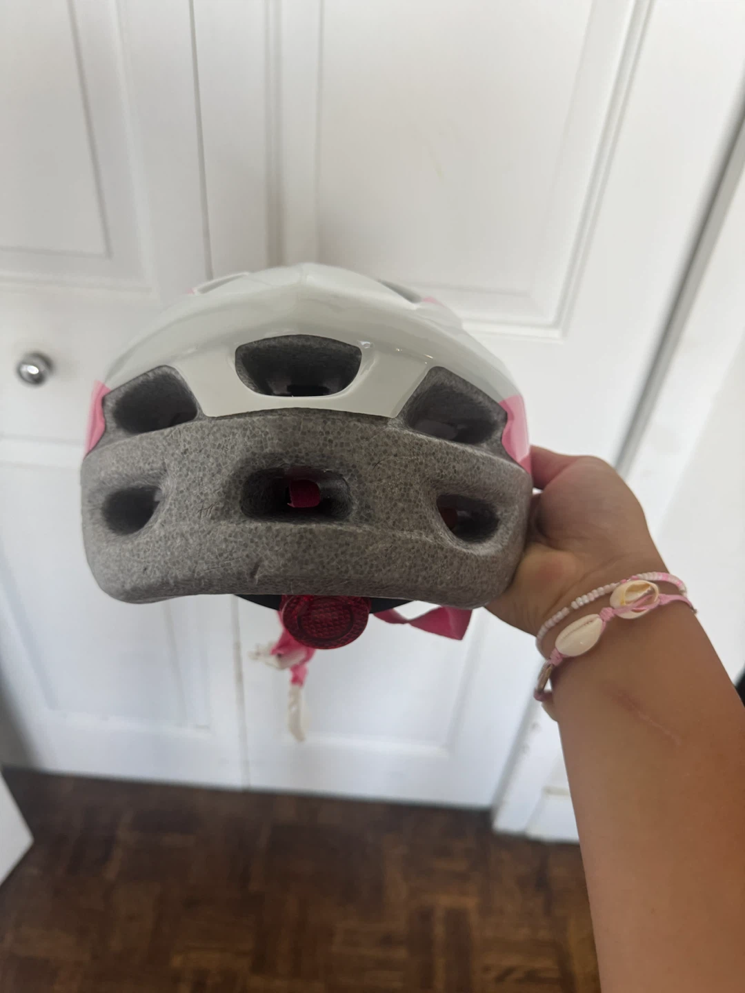 Pink youth bike helmet - photo 3