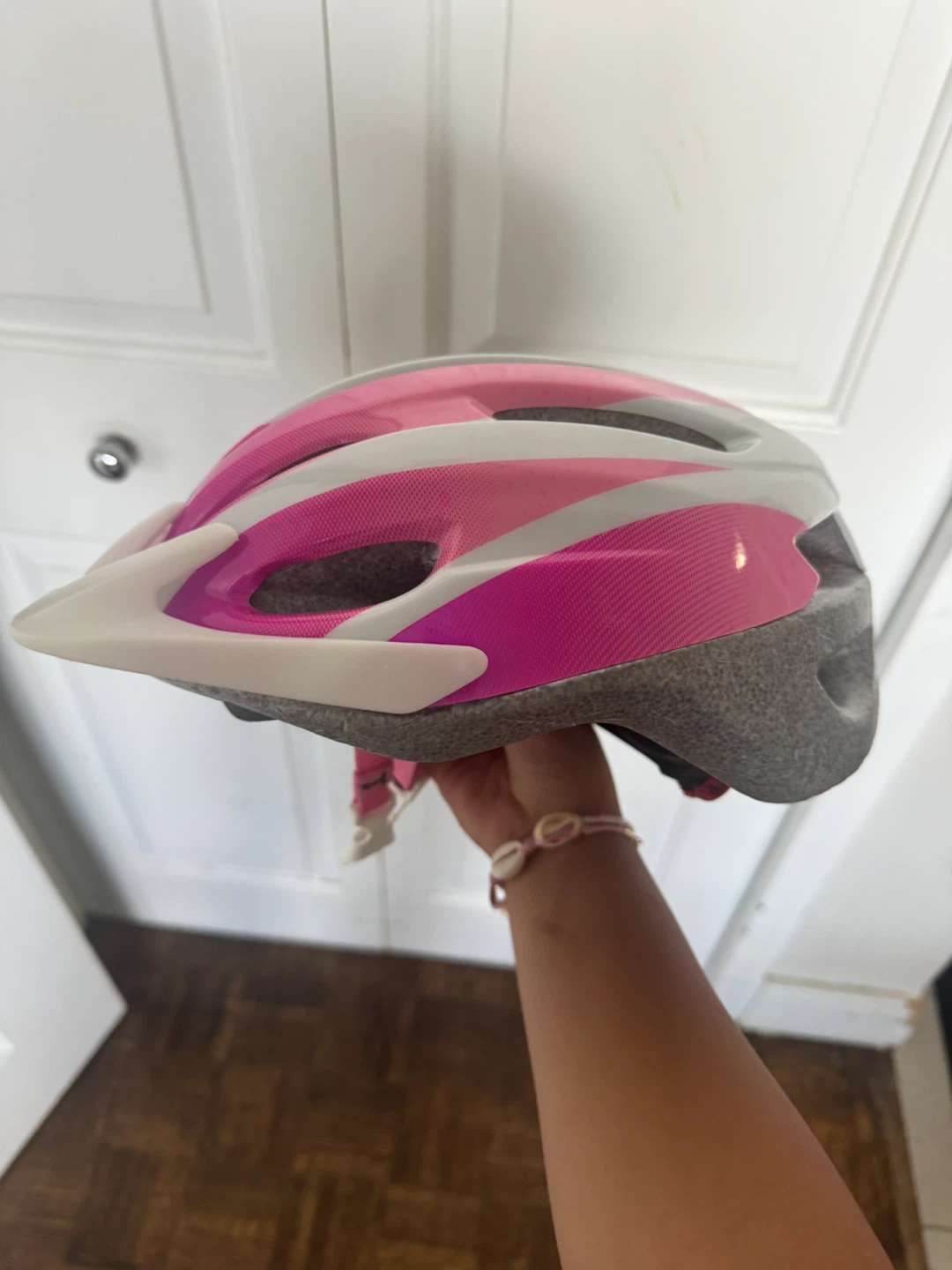 Pink youth bike helmet - photo 4