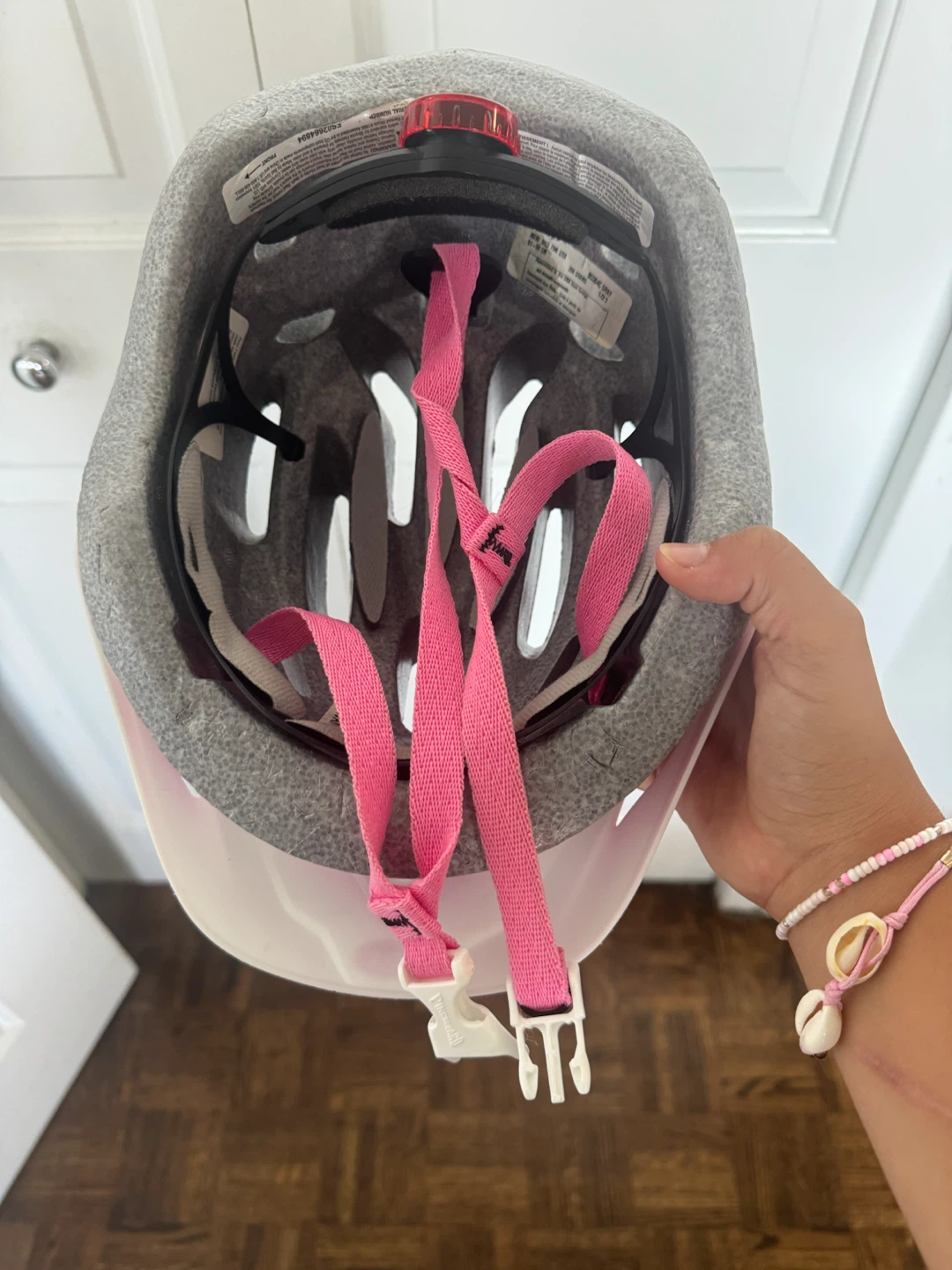 Pink youth bike helmet - photo 5