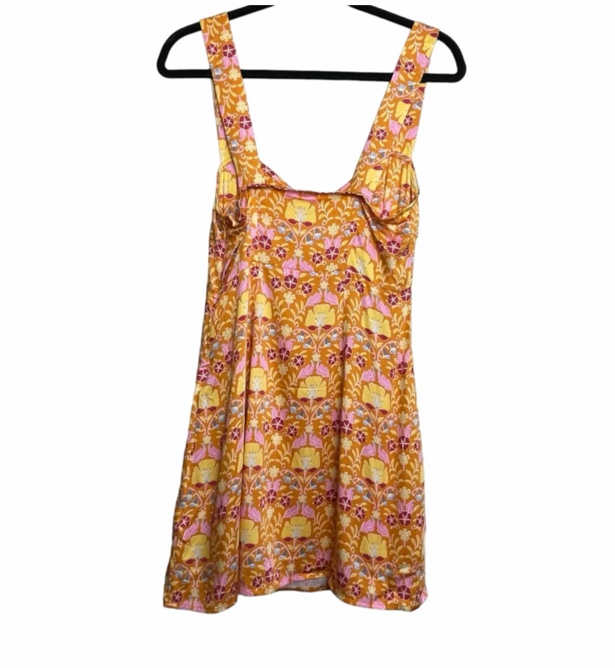 Free People Sasha Orange Floral Mini Dress - photo 5