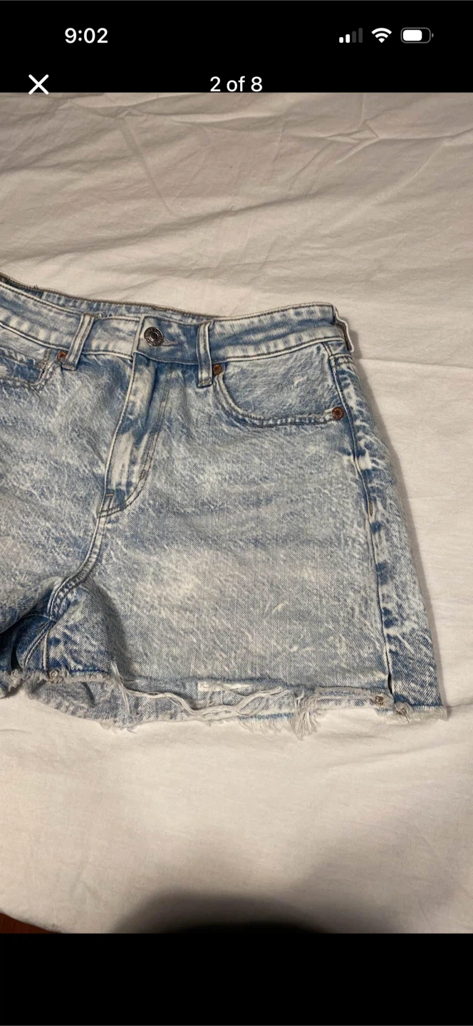 American Eagle Light Wash Distressed Jean Shorts - photo 2