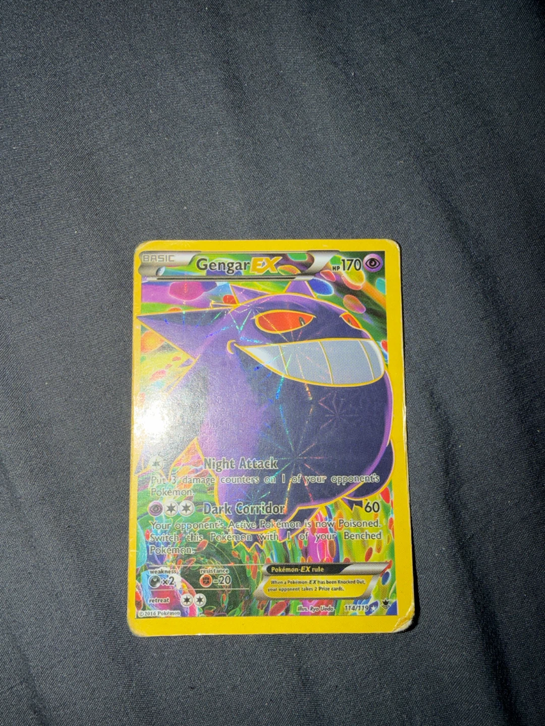 Gengar EX 114/119 Pokemon Trading Card
