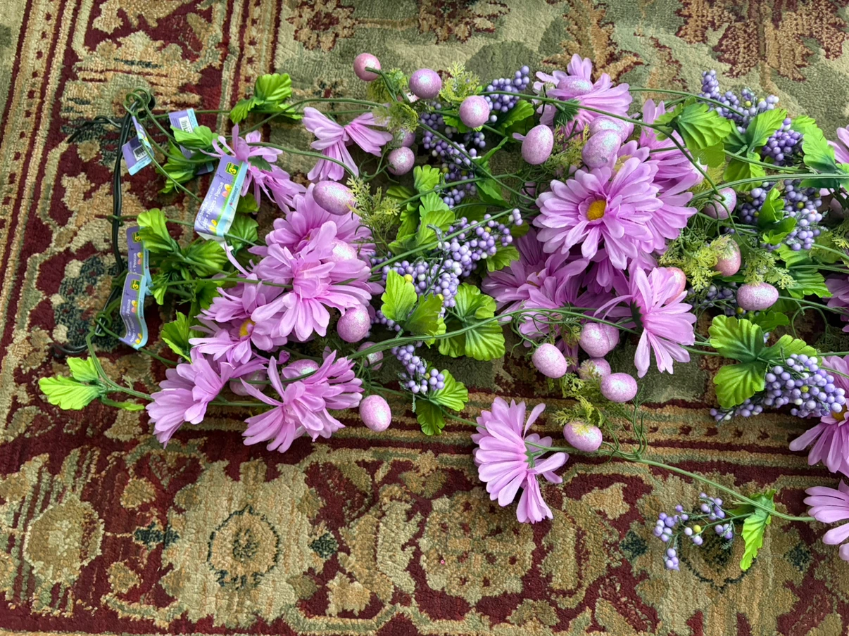 $10 for 11 Purple Floral Garlands - photo 3