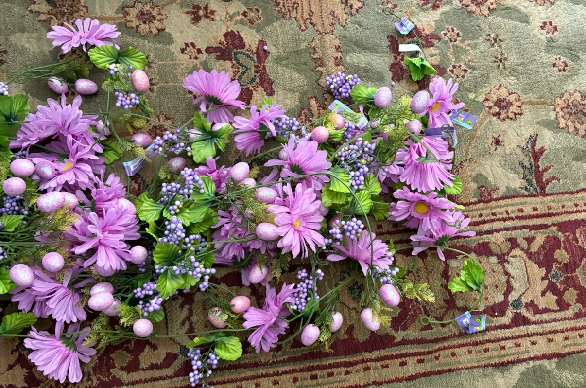 $10 for 11 Purple Floral Garlands - photo 5