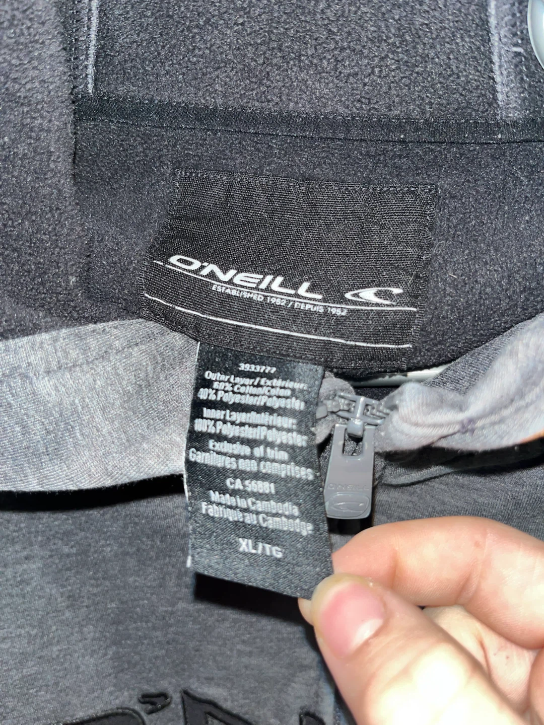 O'Neill Grey Full Zip Hoodie - photo 2