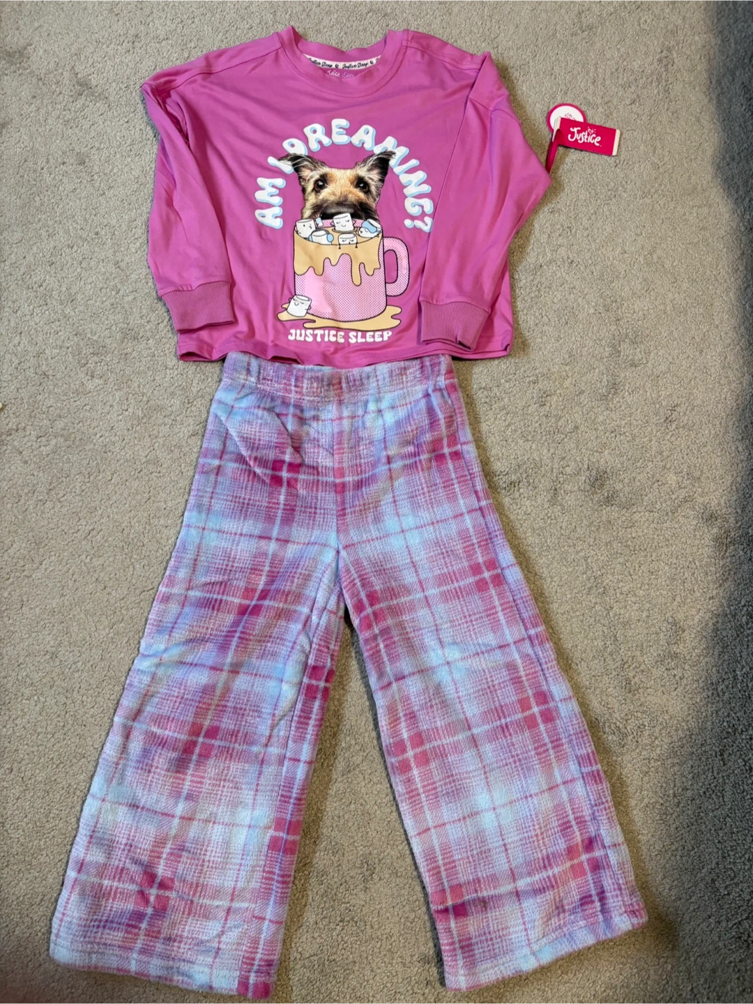 Justice Sleep Dog Pajama Set size 5/6 - photo 2