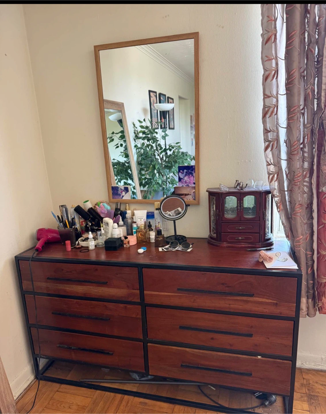 Wooden Dresser with Black Frame - photo 4
