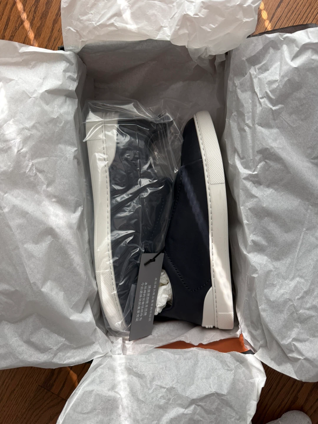 Brand new Zegna triple stitch sneakers US 8 - photo 3