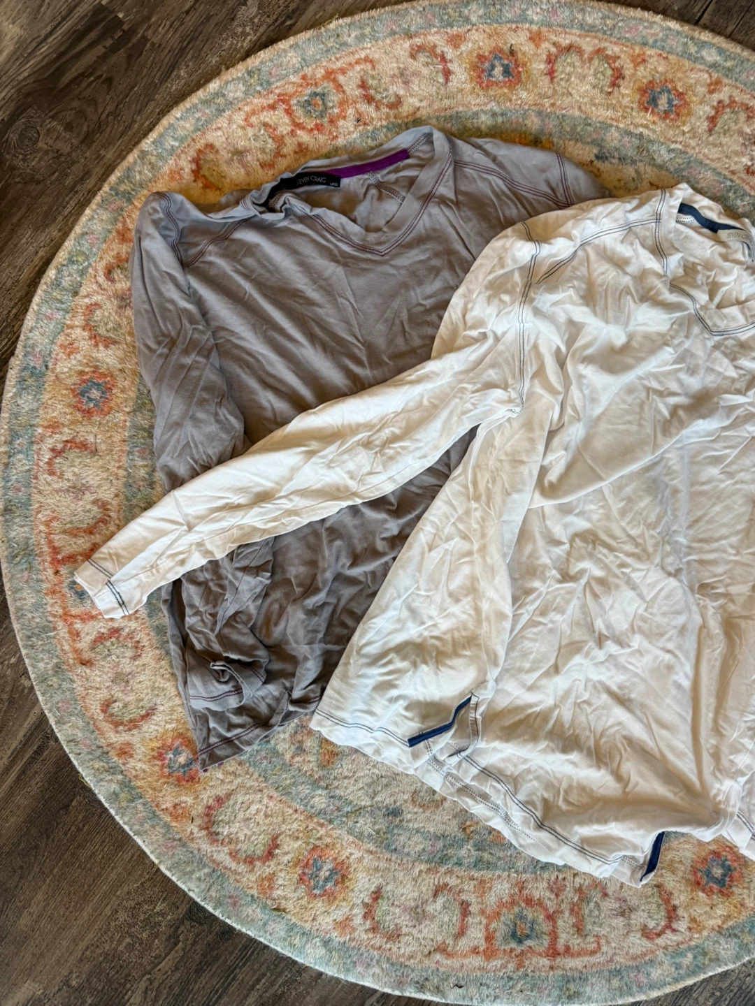 Lightweight Steven Craig long sleeve shirts in grey and white. - photo 2