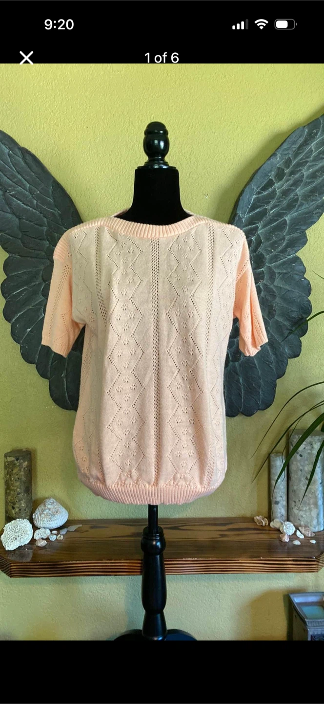 Short Sleeve Knit Sweater