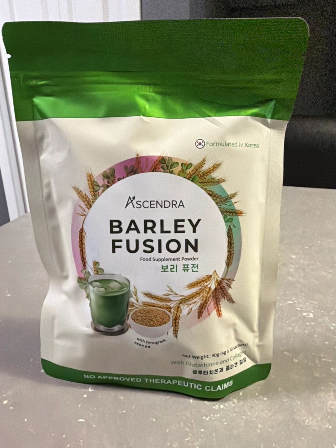 Ascendra Barley Fusion Food Supplement Powder