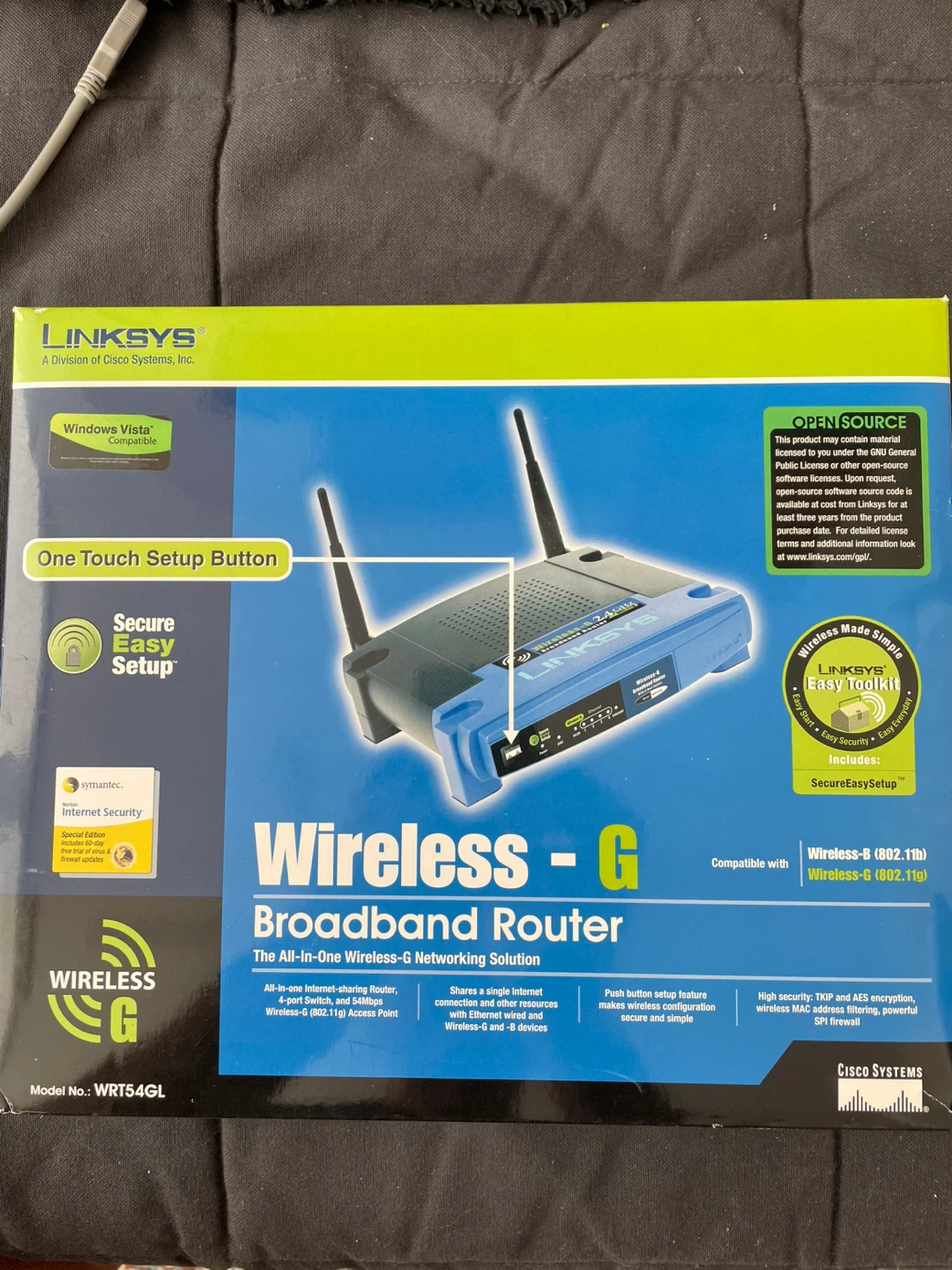 Linksys Wireless-G Broadband Router WRT54GL