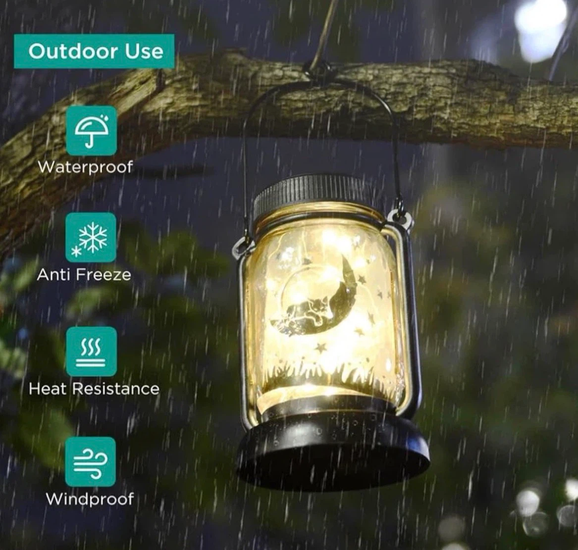 3-in-1 Outdoor Waterproof Solar Cat Lantern - photo 2