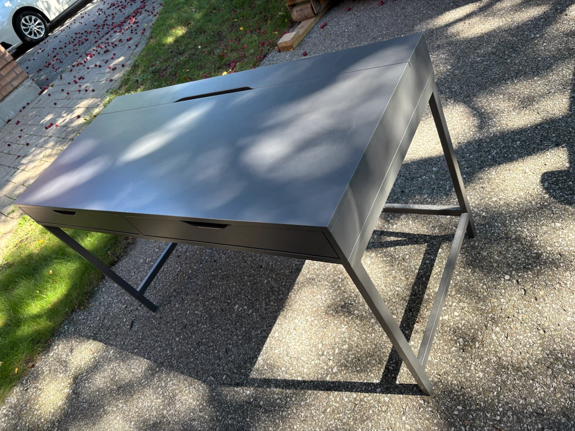 IKEA ALEX Desk with two drawers - Dark Gray