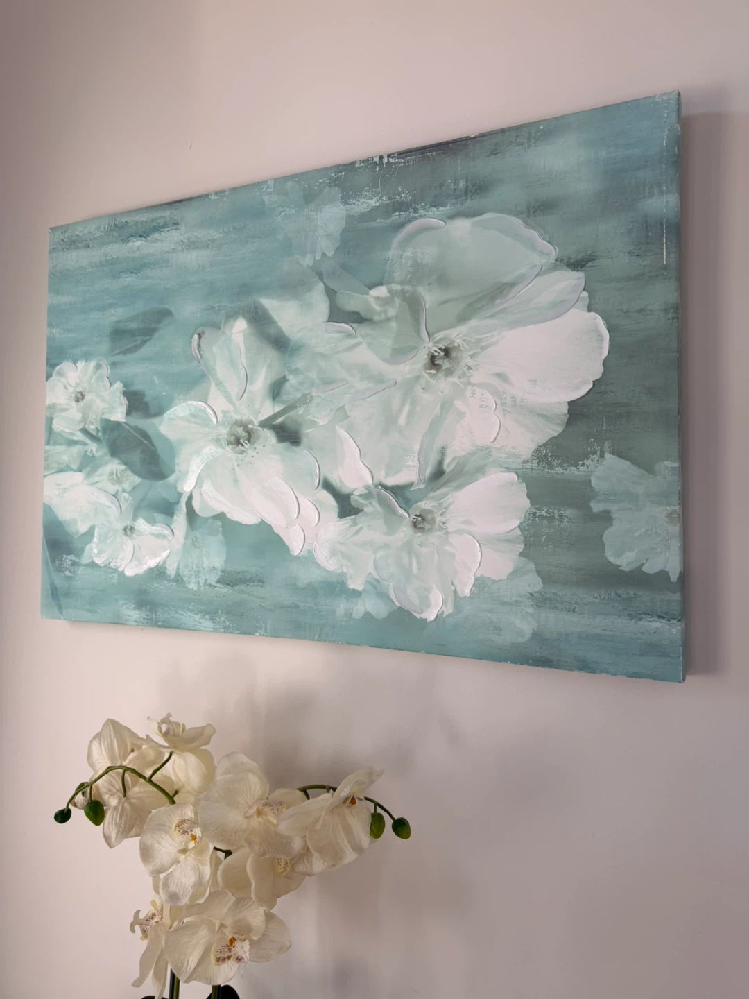 Large Floral Canvas Wall Art