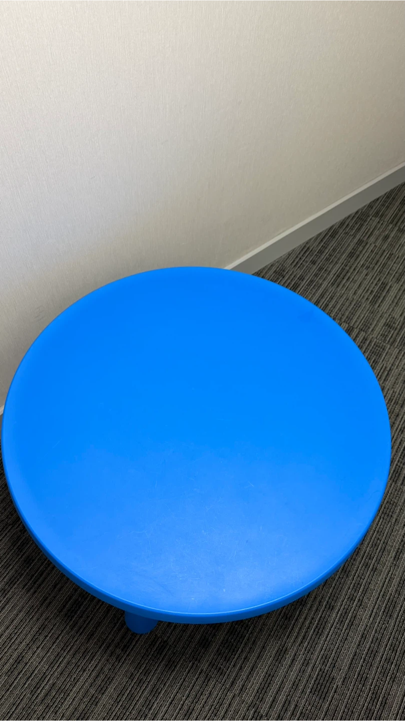 Kids blue ikea MAMMUT table - photo 2