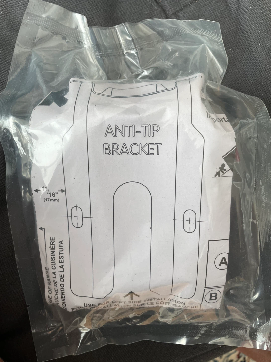 Anti-Tip Bracket for Range