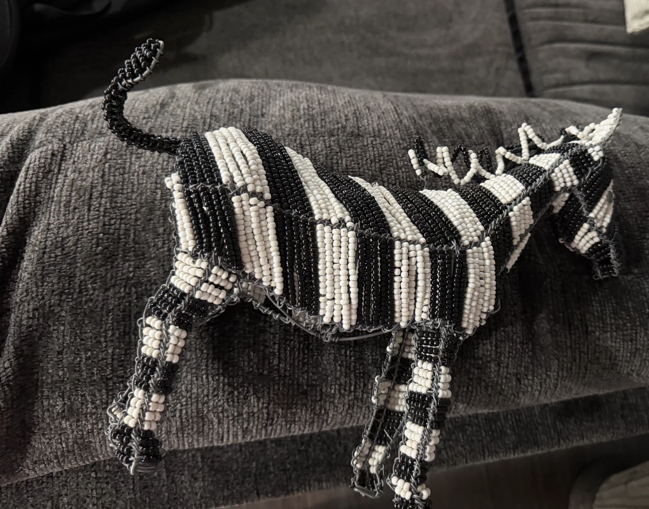 Beaded Zebra Figurine - photo 2