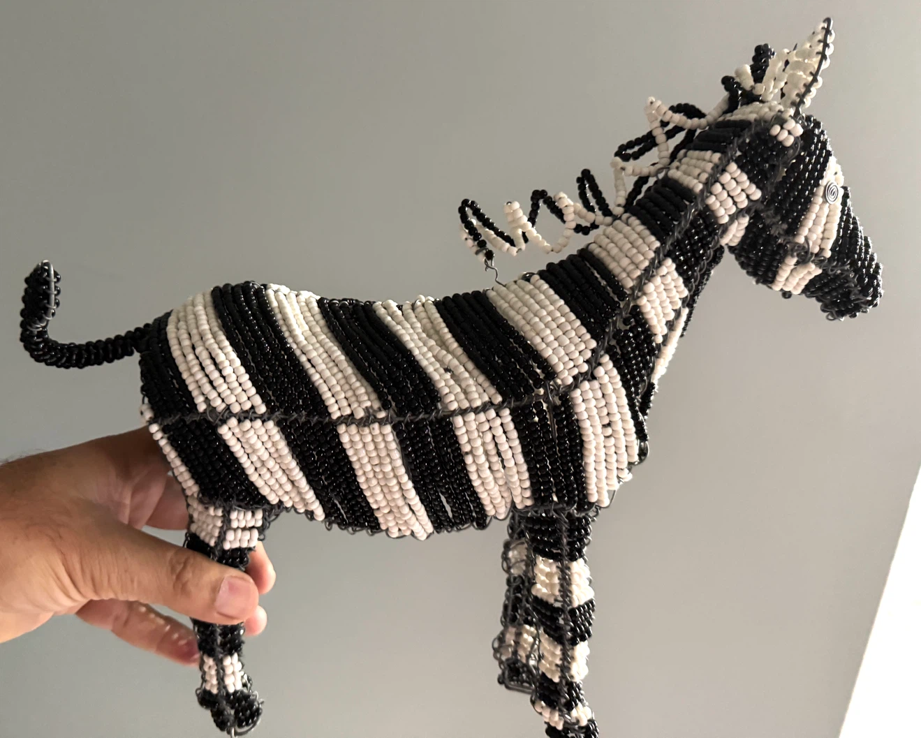 Beaded Zebra Figurine - photo 3