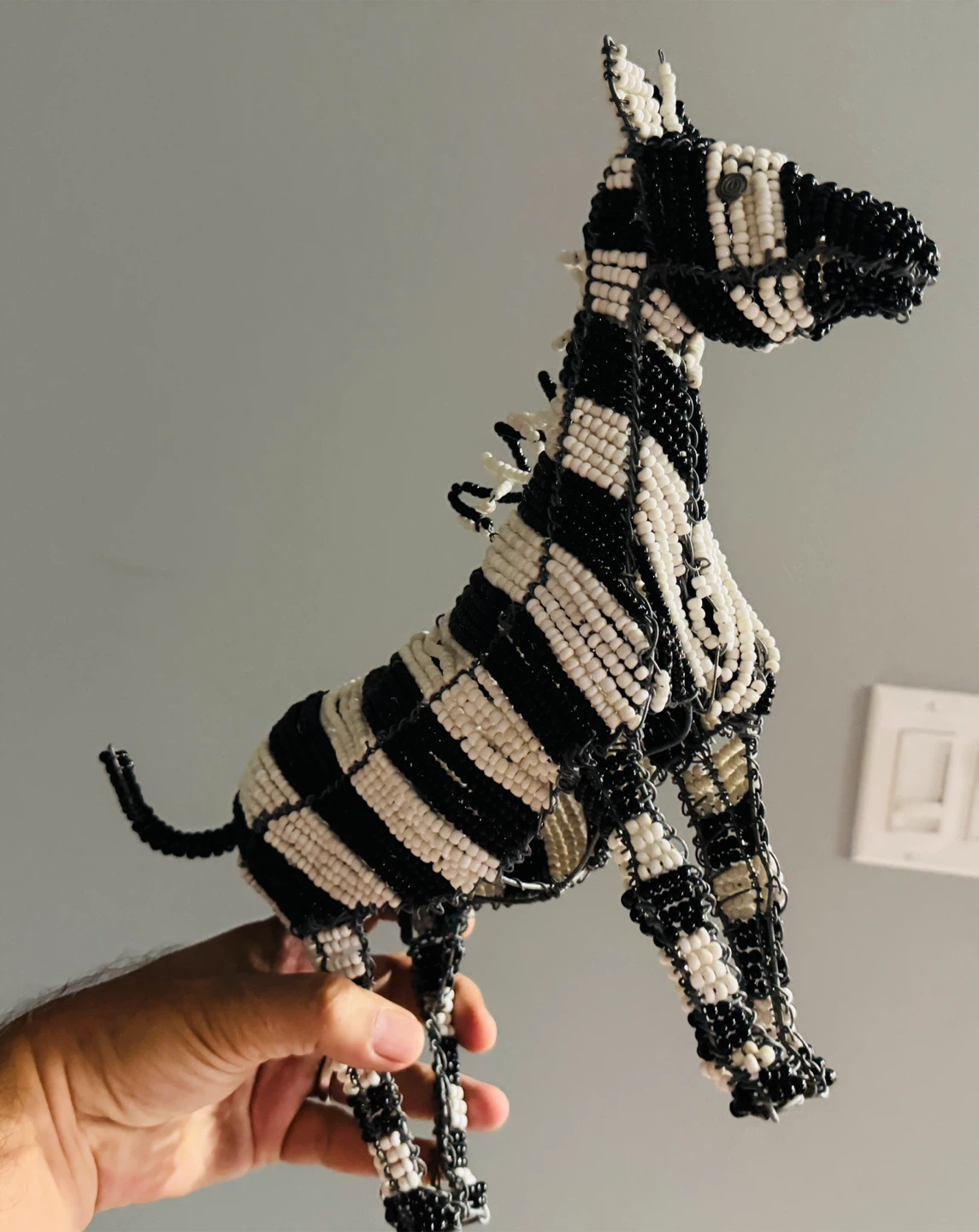 Beaded Zebra Figurine - photo 4