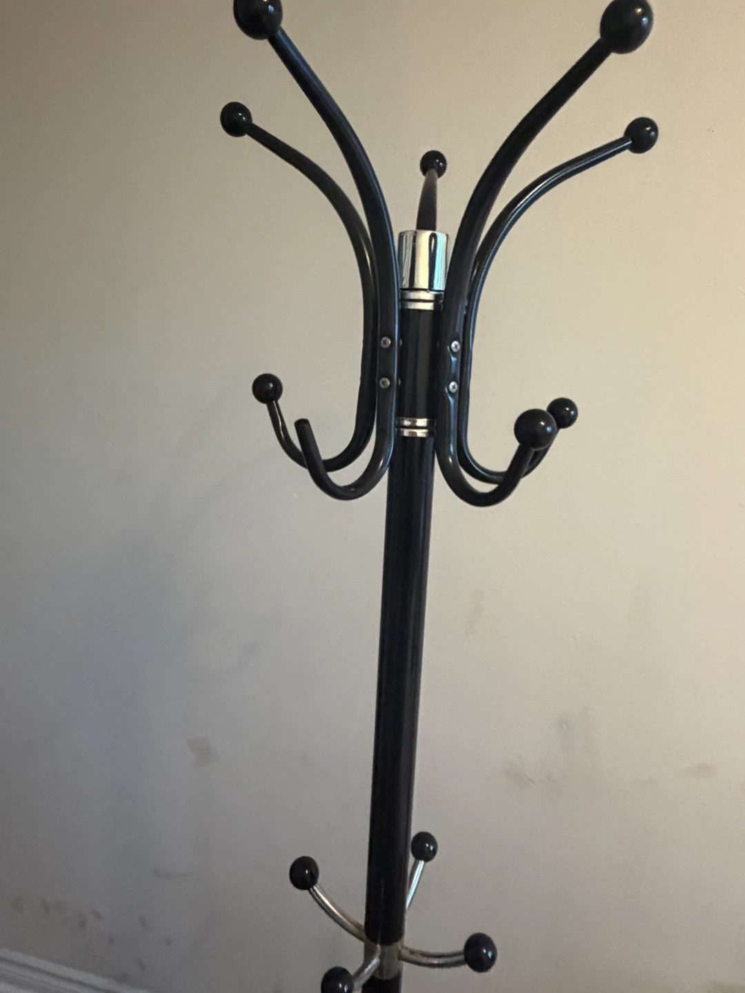 Black Metal Coat Rack