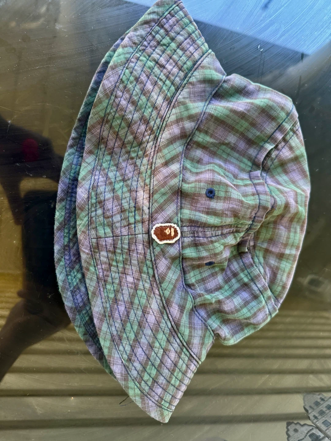 2001 BAPE A Bathing Ape Plaid Bucket Hat – Made in Japan