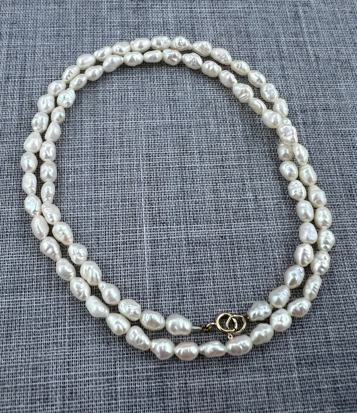 Vintage 10K Gold  Pearl Necklace