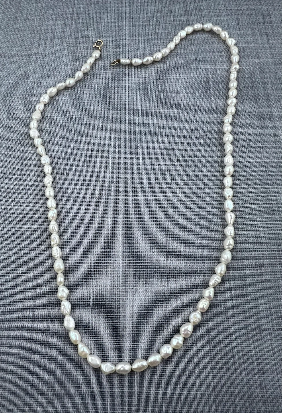 Vintage 10K Gold  Pearl Necklace - photo 2