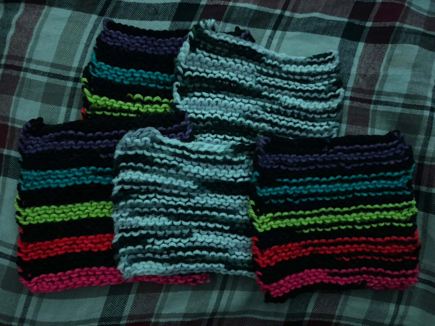 Homemade Knitted Coasters (Read Description)