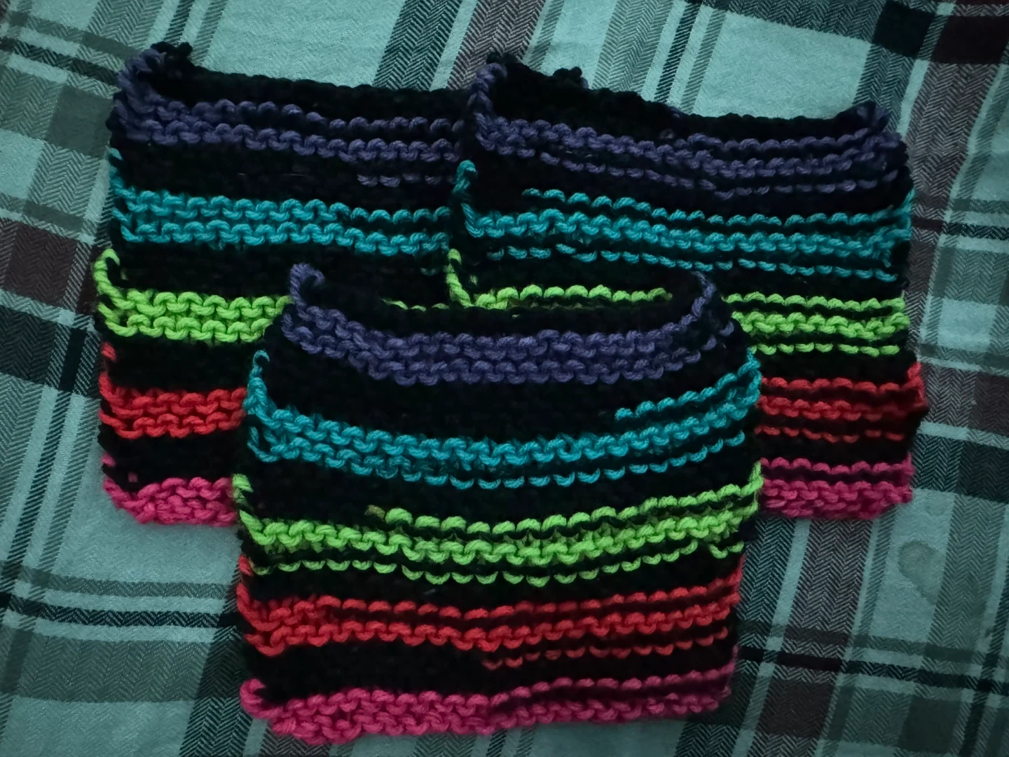 Homemade Knitted Coasters (Read Description) - photo 2