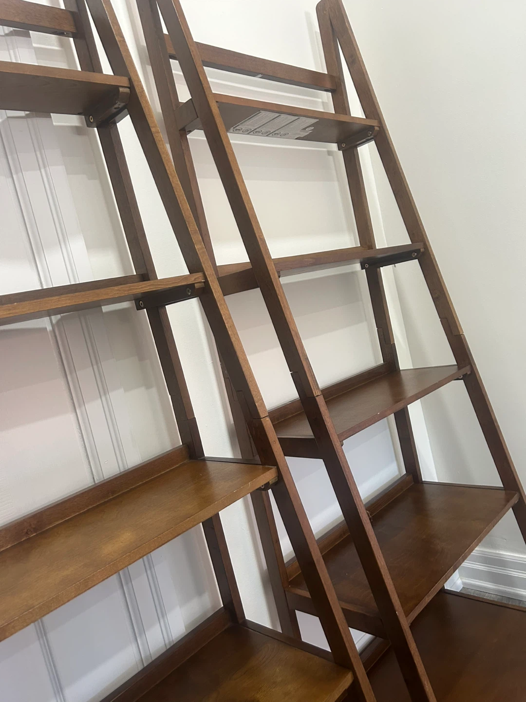 2 Solid Wood Ladder Bookshelves – Excellent Condition - photo 4