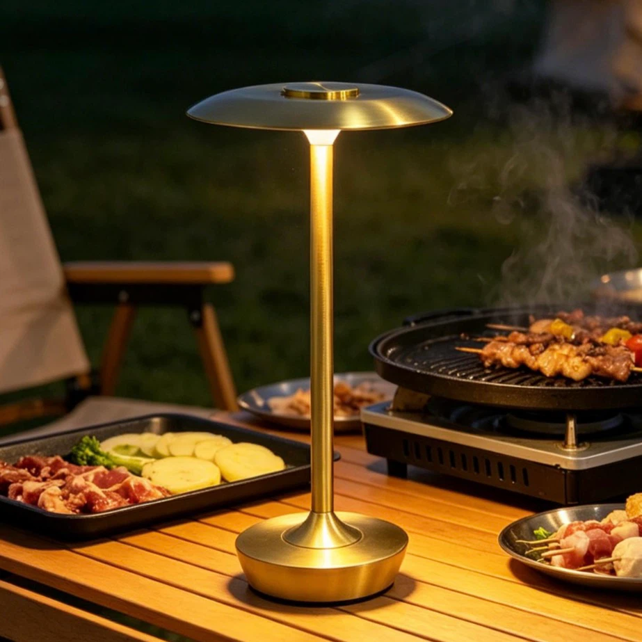 Gold Portable LED Table Lamp