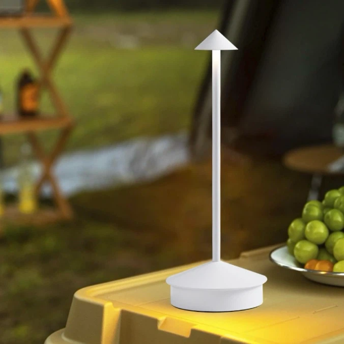 Minimalist White Portable LED Table Lamp