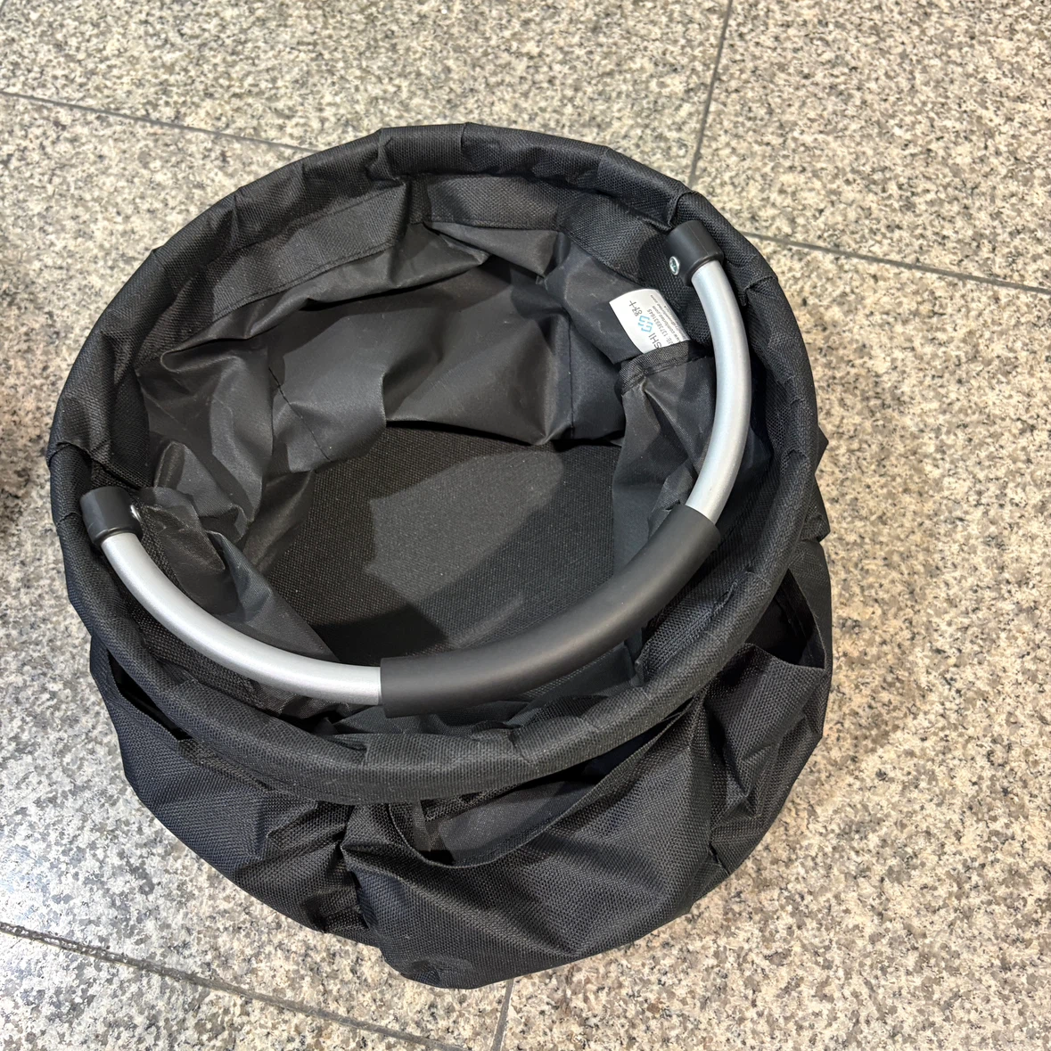 Black foldable storage bag with handle - photo 2