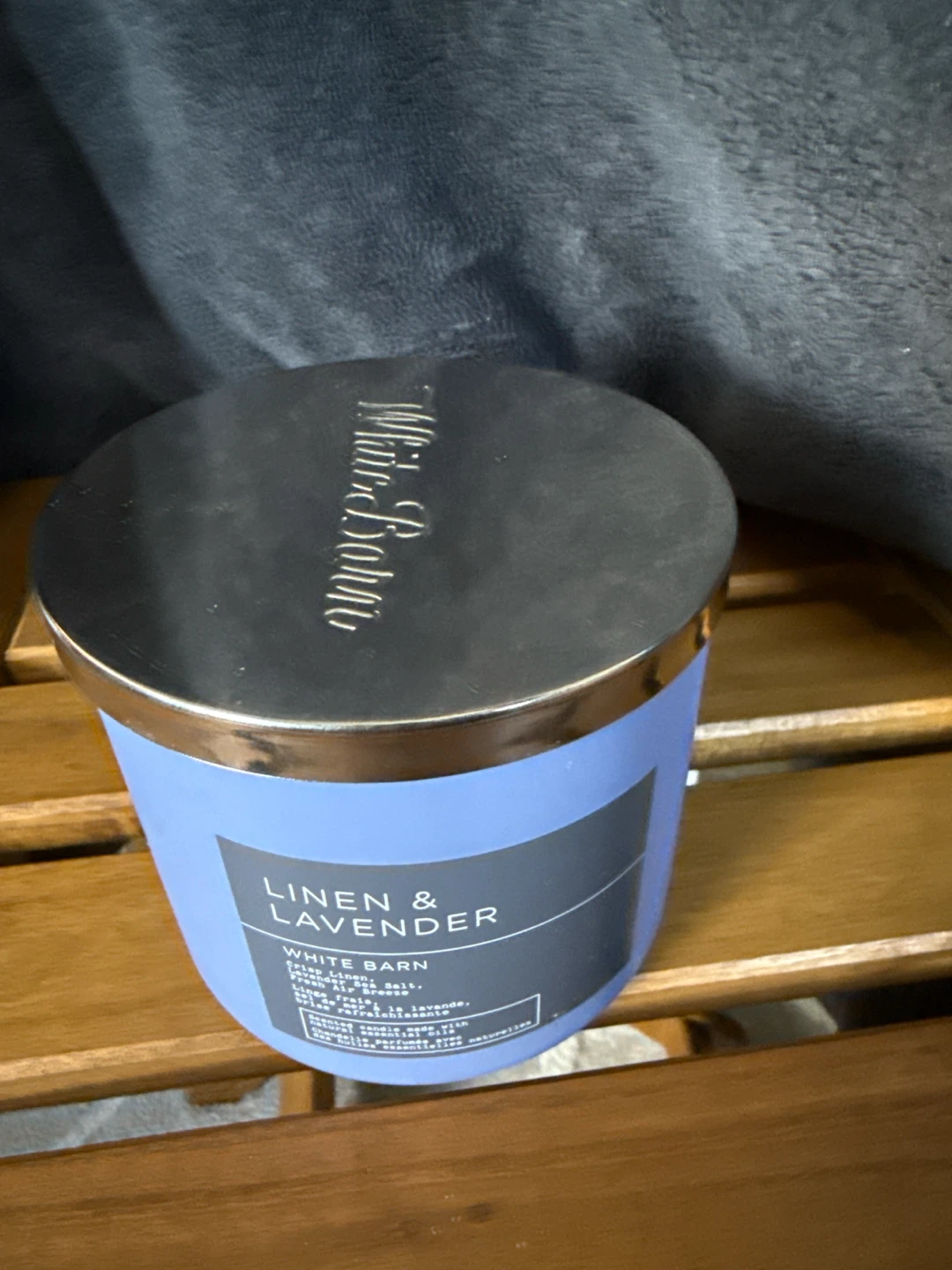 White Barn Linen & Lavender 3-Wick Candle empties