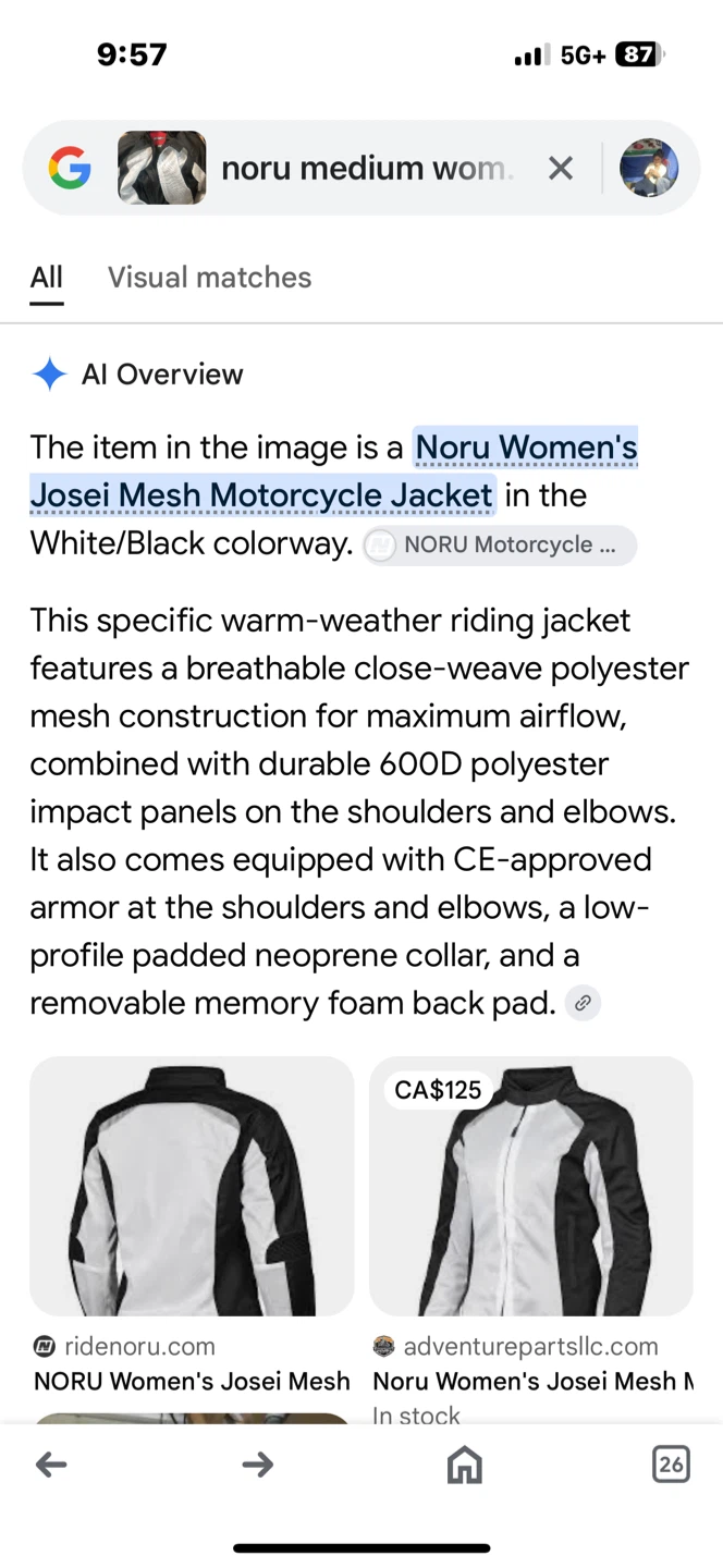 Noru Josei Women's Mesh Motorcycle Jacket - photo 5